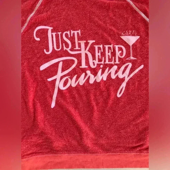 Wildfox just keep pouring orange crewneck sweater sz medium - Picture 7 of 11